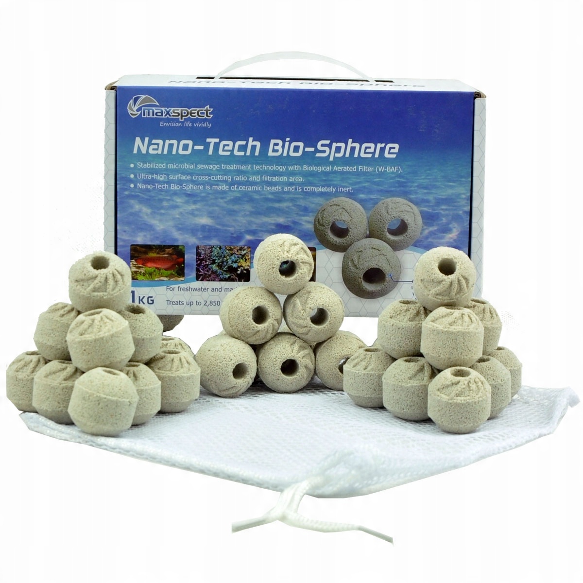 Calcium Reactor Media - Nano-Tech Bio-Sferi Acqua dolce Acqua salata