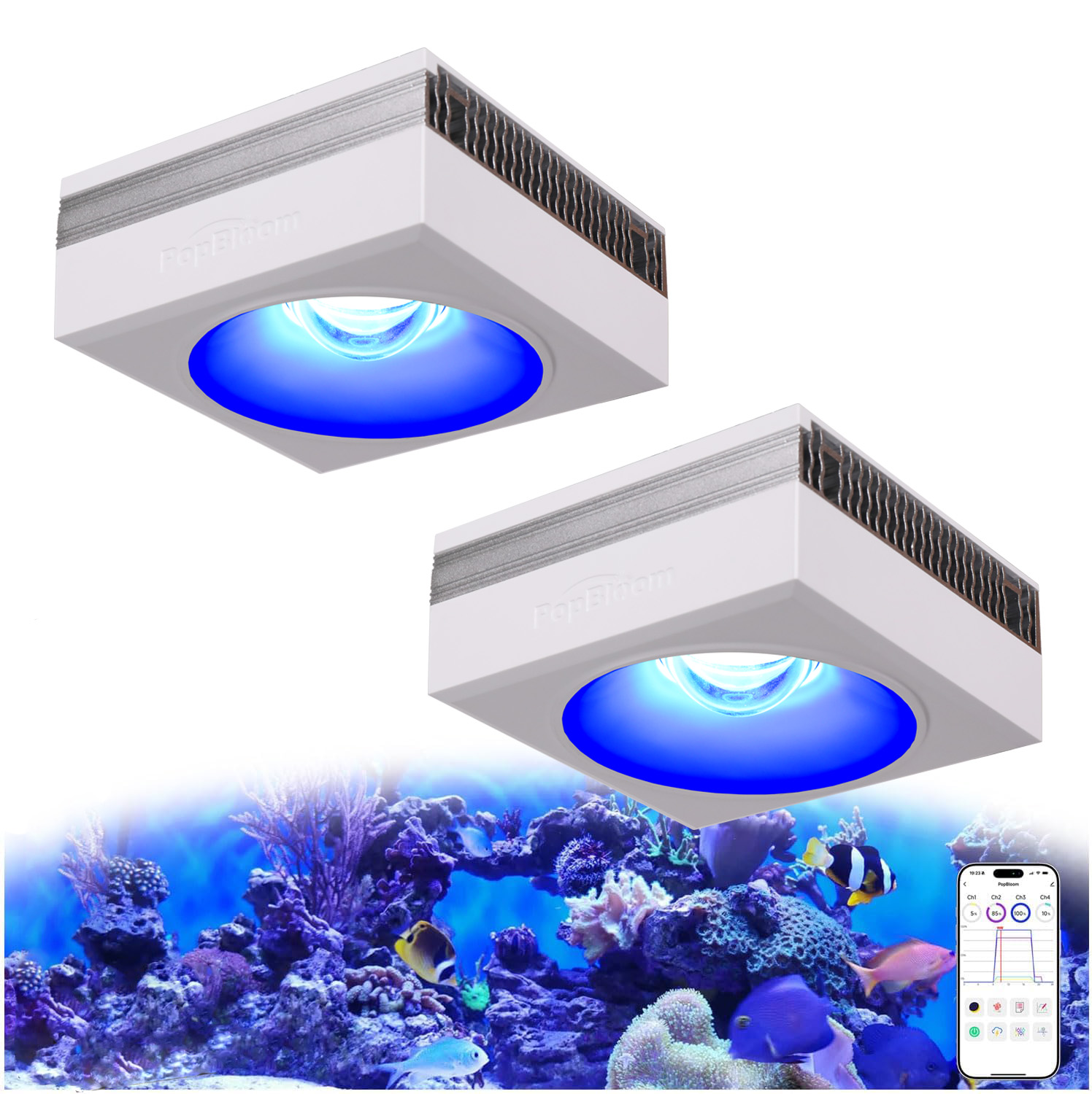 Marine X Aquarium - NUOVA Lampada LED per Acquario PopBloom