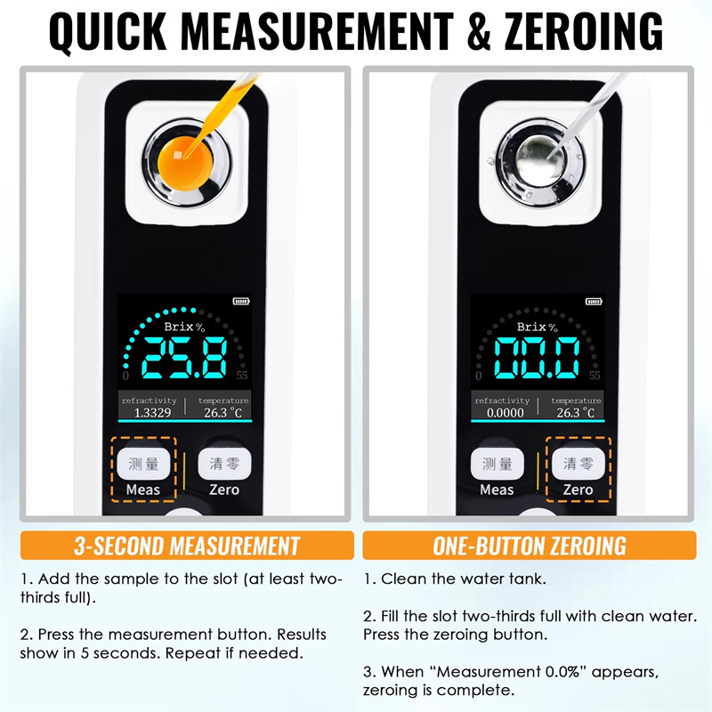 Marine Aquarium Refractometer - Rifrattometro digitale Brix Misuratore di contenuto