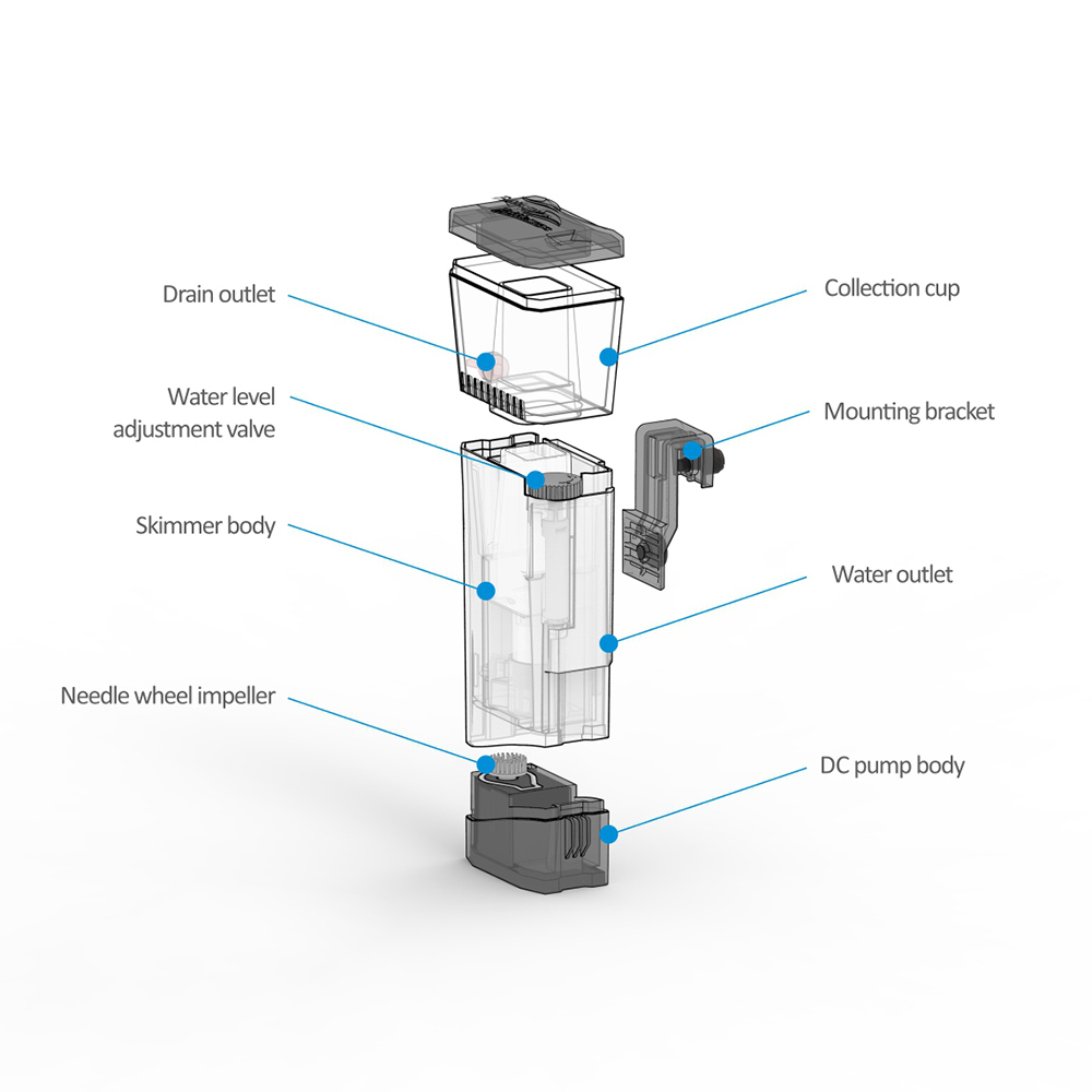 Skimmer Interno Nano Mini Q 10 - Marine Aquarium Protein Skimmer recensione e prezzo