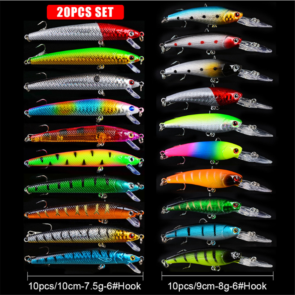 20 pz/lotto Minnow Esche Da Pe - Marine Salt Mix recensione e prezzo