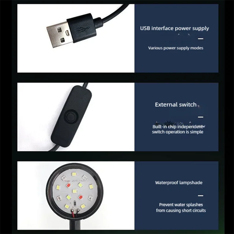Lampada a clip USB a LED per a - Aquarium Marine Light recensione e prezzo