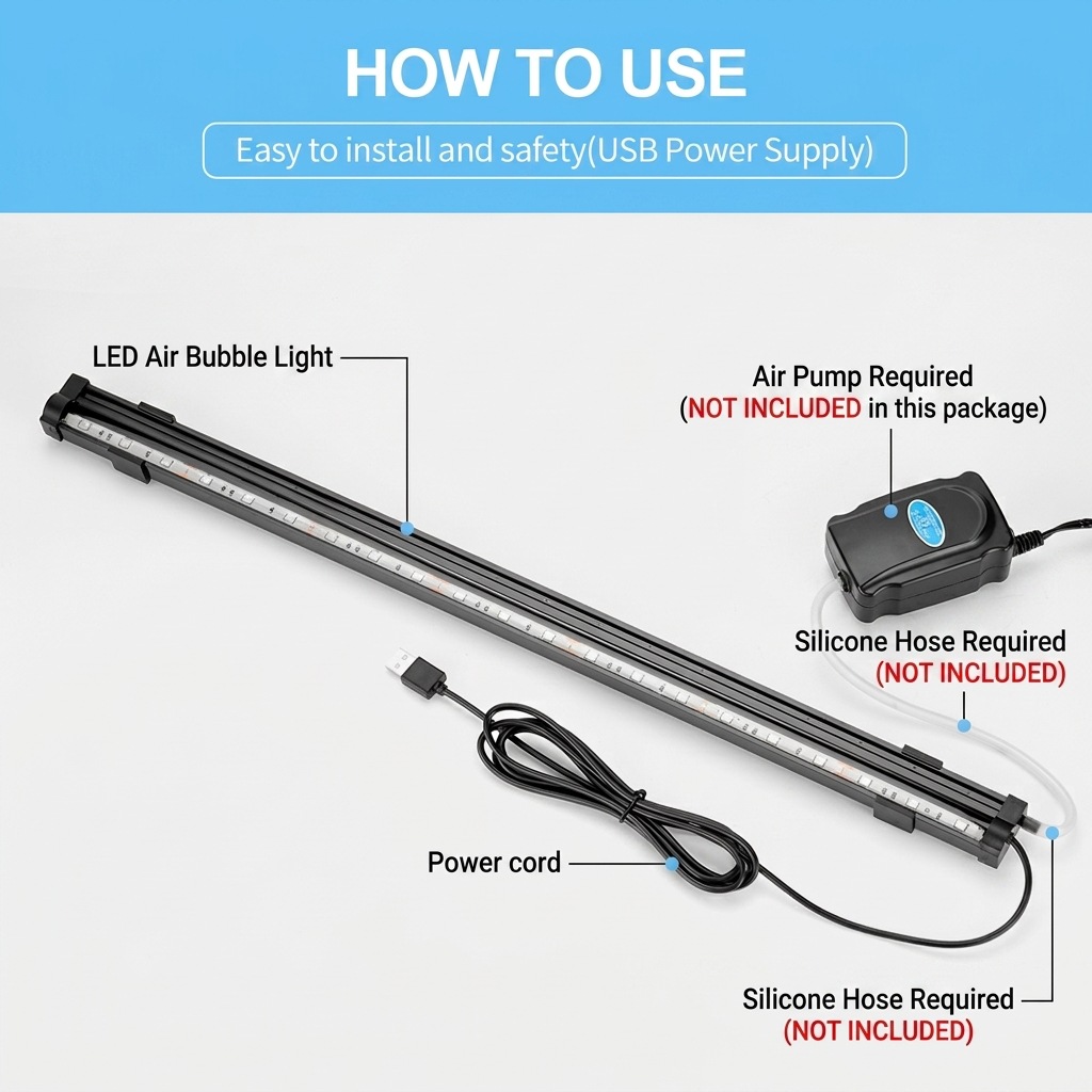 Lampada LED USB per Acquario c - Aquarium Marine Light recensione e prezzo